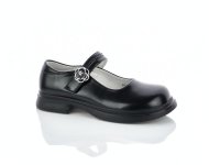 Черные туфли Мэри Джейн для девочек с регулируемыми ремешками