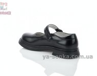 Черные туфли Мэри Джейн для девочек с регулируемыми ремешками