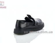 Черные туфли лофери девочкам