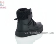 Зимние ботинки Clibee для девочек, черные, с мехом