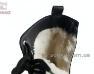 Зимние ботинки Clibee для девочек, черные, с мехом