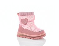 Розовые теплые зимние сапожки Аpawwa для девочек
