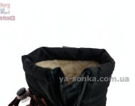 Сапожки дутики Apawwa черного цвета малышам