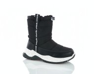Сапожки теплые зимние черного цвета детям Apawwa