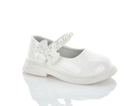 Белые туфли Clibee с жемчугом для девочек