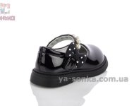 Черные туфли Clibee с жемчугом для девочек