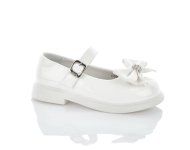Белые туфли с бантиком для девочки