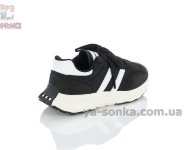 Черные детские кроссовки Apawwa на липучке