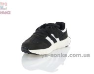 Черные детские кроссовки Apawwa на липучке