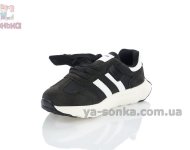 Черные детские кроссовки Apawwa на липучке