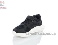 Черные детские кроссовки Apawwa на липучке