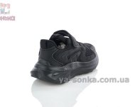 Черные детские кроссовки Apawwa на липучке