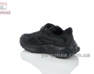 Черные детские кроссовки Apawwa на липучке