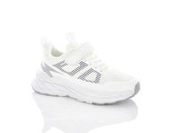 Белые детские кроссовки Apawwa с вставками сетки