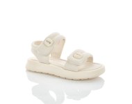 Мягкие бежевые сандалии девочкам