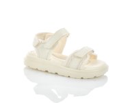 Бежевые сандалии спорт-шик для девочки