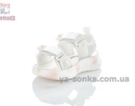 Красивые белые сандалии девочкам