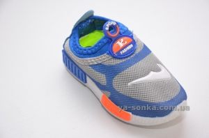 Кроссовки-мокасины сетка для мальчика