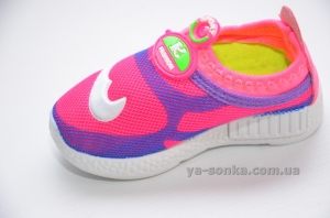 Кроссовки-мокасины сетка для девочки