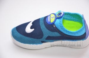 Кроссовки-мокасины сетка для мальчика