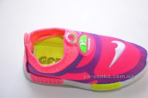Кроссовки-мокасины сетка для девочки