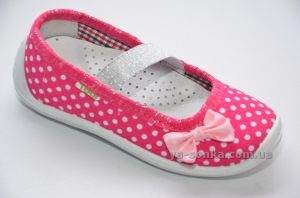 Текстильные мокасины для девочки