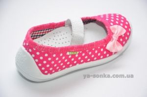 Текстильные мокасины для девочки