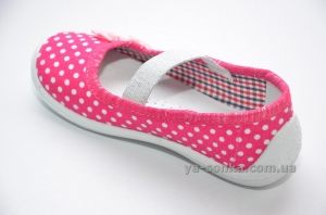 Текстильные мокасины для девочки