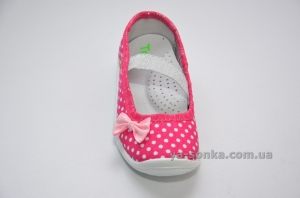 Текстильные мокасины для девочки