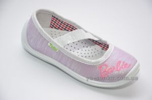 Текстильные мокасины для девочки