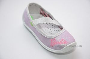 Текстильные мокасины для девочки