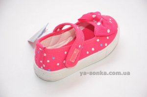 Текстильні мокасини для дівчинки