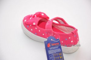 Текстильні мокасини для дівчинки