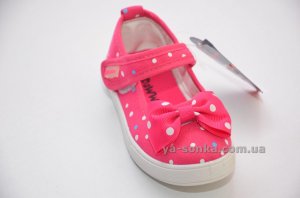 Текстильні мокасини для дівчинки