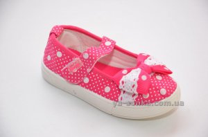 Текстильные мокасины для девочки