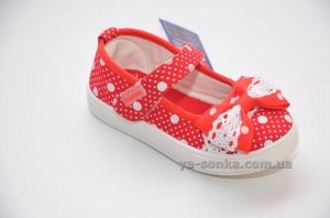 Текстильные мокасины для девочки