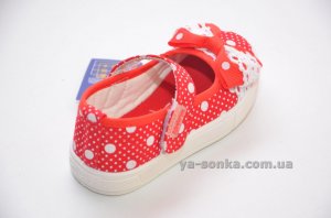 Текстильные мокасины для девочки