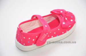 Текстильные мокасины для девочки