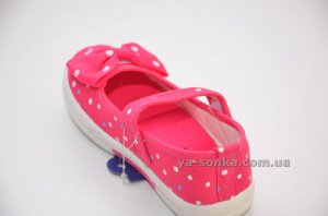 Текстильные мокасины для девочки