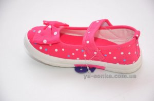 Текстильные мокасины для девочки