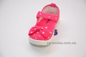 Текстильные мокасины для девочки