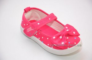 Текстильные мокасины для девочки