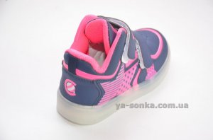 Ботинки- кроссовки для девочек с подсветкой