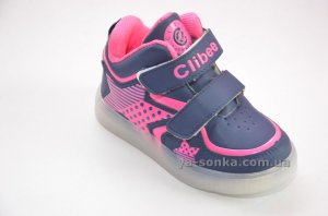 Ботинки- кроссовки для девочек с подсветкой