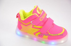 Ботинки- кроссовки для девочек с подсветкой