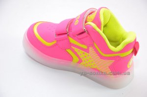 Ботинки- кроссовки для девочек с подсветкой