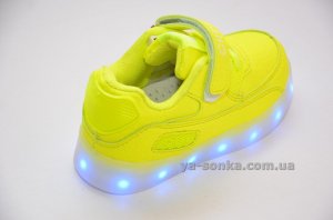 Кроссовки для девочек c LED подсветкой USB зарядкой