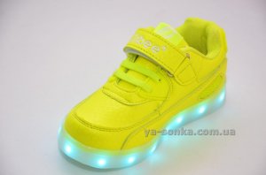 Кроссовки для девочек c LED подсветкой USB зарядкой