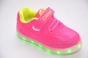 Кроссовки для девочек c LED подсветкой USB зарядкой