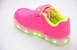Кроссовки для девочек c LED подсветкой USB зарядкой